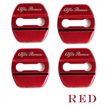 4pcs Car Accessories Car Styling Case For alfa romeo giulia stelvio Auto Door Lock Protection Cover Car-Styling