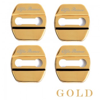 4pcs Car Accessories Car Styling Case For alfa romeo giulia stelvio Auto Door Lock Protection Cover Car-Styling
