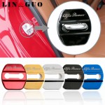 4pcs Car Styling Door Lock Protection Cover Case For alfa romeo giulia stelvio Emblems Accessories