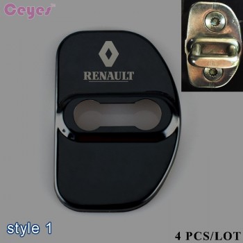 Ceyes Auto Car Styling Stainless Steel Door Lock Decoration Protection Cover Case For Renault Koleos Megane 2 Duster Car-Styling