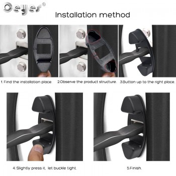 Ceyes Protect And Decor Car Styling For Toyota Rav4 Land Cruiser Corolla Chr Yaris LC200 Buckle Door Lock Stopper Limiting Cover