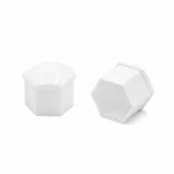 uxcell 20pcs 17mm White Plastic Wheel Lug Nut Bolt Cover Caps with Removal Tool for Car