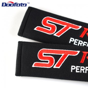 Doofoto Logo Fit For ST Racing Shoulder Sleeve For Ford Focus 2 3 Mondeo Ecosport Kuga Mk4 Fiesta Mustang Mk3 Fusion Car Styling