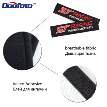 Doofoto Logo Fit For ST Racing Shoulder Sleeve For Ford Focus 2 3 Mondeo Ecosport Kuga Mk4 Fiesta Mustang Mk3 Fusion Car Styling