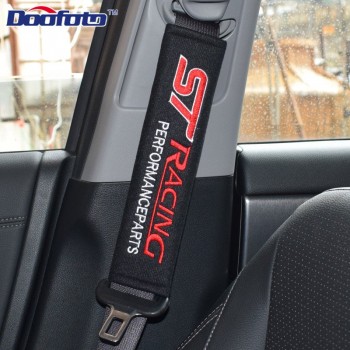 Doofoto Logo Fit For ST Racing Shoulder Sleeve For Ford Focus 2 3 Mondeo Ecosport Kuga Mk4 Fiesta Mustang Mk3 Fusion Car Styling