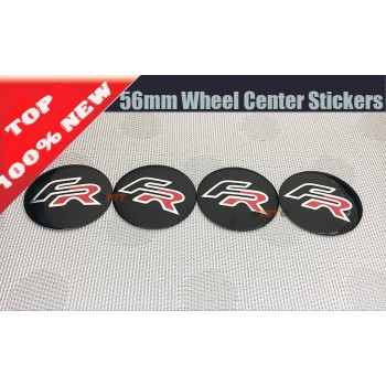 4pcs 56mm Car Wheel Center Center Rim Cap For FR Logo Auto Accessories Emblem badge for Cordoba Leon Ibiza Toledo car styling