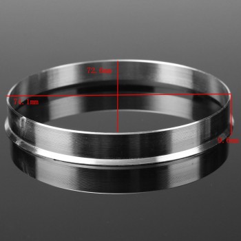 4pcs Universal Car Wheel Central Hub Rings 72.6mm I/D 74.1mm O/D Aluminum