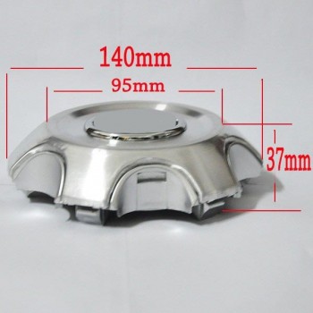 4pcs 140mm 95mm Silver Full Chrome Wheel center Hub Cap Alloy hubcaps Fit 2007-2013 Toyota Land Cruiser 4000 Prado 4.0L