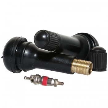 New Arrival 10Pcs  TR414 core vacuum tire nozzle car black rubber valve alloy valve