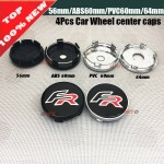4PCS/lot 56mm 60mm 64mm Car Wheel Hub caps car emblem wheel center caps for FR logo for Cordoba Leon Ibiza Toledo auto styling
