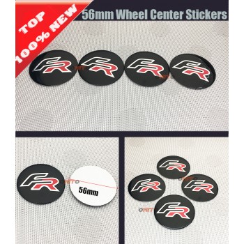 4PCS/lot 56mm 60mm 64mm Car Wheel Hub caps car emblem wheel center caps for FR logo for Cordoba Leon Ibiza Toledo auto styling