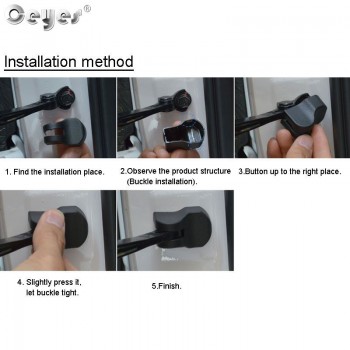 Ceyes Prevent Corrosion Car Accessories Auto Styling Door Lock Stopper Limiting Arm Buckles Car Cover For Citroen C3-XR C3 C4 C5