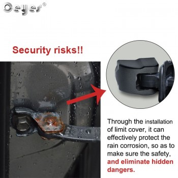 Ceyes Prevent Corrosion Car Accessories Auto Styling Door Lock Stopper Limiting Arm Buckles Car Cover For Citroen C3-XR C3 C4 C5