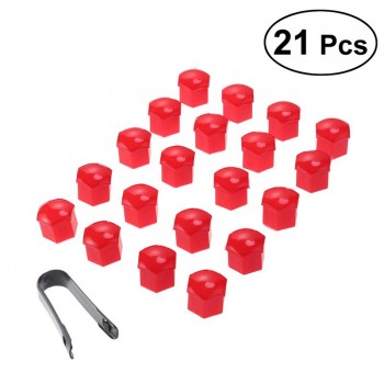 VORCOOL 21 in 1 Hexagonal Wheel Lug Nut Covers Bolts Covers Screw Protect Caps 17mm with Clips Car Accessories Auto Styling