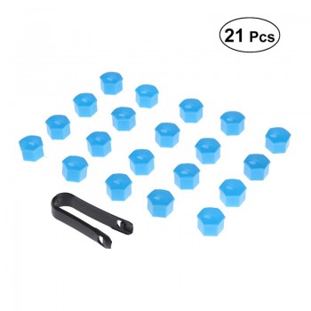 VORCOOL 21 in 1 Hexagonal Wheel Lug Nut Covers Bolts Covers Screw Protect Caps 17mm with Clips Car Accessories Auto Styling