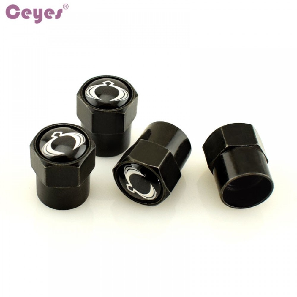 Ceyes Car Styling Car Tyre Dust Covers Case For Ssangyong kyron Rexton Korando Accessories Auto Wheel Tire Valve Cap Car-Styling