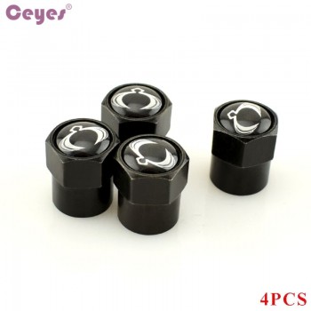 Ceyes Car Styling Car Tyre Dust Covers Case For Ssangyong kyron Rexton Korando Accessories Auto Wheel Tire Valve Cap Car-Styling