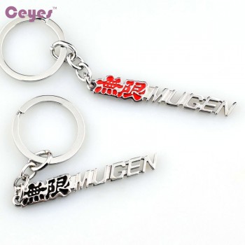 Car-Styling Auto Car Badge Emblem 3D Metal Car Styling Keyring Keychain Fit For Mugen Honda Accord Civic Fit City Odyssey Stream