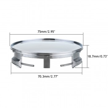 4pcs 75mm/69mm Black Car Wheel Center Hub Cover Cap For Benz A C E S M G Class