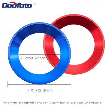 Doofoto Car Steering Wheel Decoration Circle Ring Stickers For Volkswagen 4 5 Mk6 Polo Golf Tiguan Beetle Passat Touran Scirocco