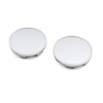uxcell 2pcs 64mm Dia Silver Tone 6 Lugs Plastic Car Hub Cap Rim Wheel Center Covers