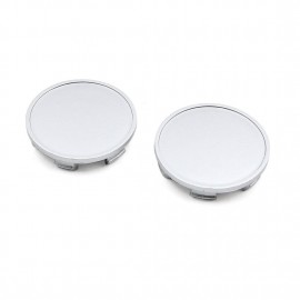 uxcell 2pcs 64mm Dia Silver Tone 6 Lugs Plastic Car Hub Cap Rim Wheel Center Covers