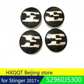 52960 J5300 Genuine E Logo Wheel Center Hub Cap 18 4Pcs For  Kia Stinger 2017 2018 52960J5300