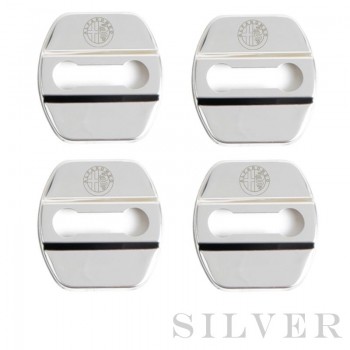 4pcs/lot Stainless Steel Car Door Lock Cover for alfa romeo giulia stelvio  Accessories Car-Styling