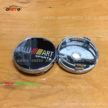 4pcs 60mm RALLI ART ralliart Wheel Center Hub Cap hubcap Emblem Sticker car emblem badge cover hubcap
