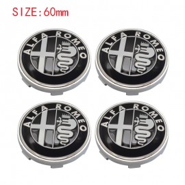 4pcs car emblem Wheel Center Hub Cap Wheel Badge covers  for ALFA ROMEO Mito 147 156 159 166 Giulietta Mito Spider GT Stelvio