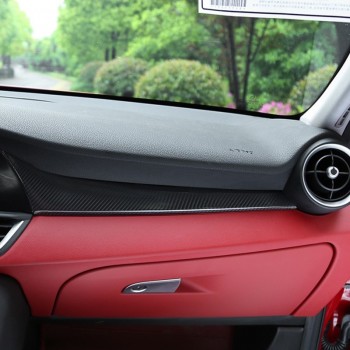 Car Interior Central Control Gear Shift Panel 5 D Carbon fiber Cover Trim for Alfa romeo Giulia Car styling