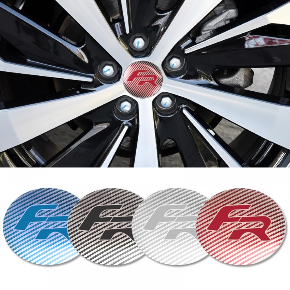 4pcs 56.5mm Car Badge Emblem Sticker Car Wheel Center Cover Cap Hub Rim for Seat FR Leon Ibiza cupra Car accessories Automobiles