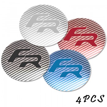 4pcs 56.5mm Car Badge Emblem Sticker Car Wheel Center Cover Cap Hub Rim for Seat FR Leon Ibiza cupra Car accessories Automobiles