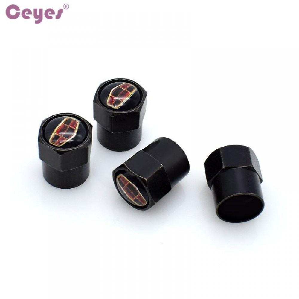 Ceyes Car Styling Car Wheel Tire Valve Caps Case For Geely Ec8 7 Emgrand Accessories Auto Tyre Dust Caps Covers Car-Styling 4pcs