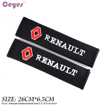 Car Styling Seat Belt Cover Case For Renault Megane 2 Duster Logan Captur Clio Laguna 3 Fluence Cotton Accessories Car-Styling