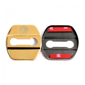 Car Emblems Accessories Car Styling Case For alfa romeo giulia stelvio Auto Door Lock Protection Cover Car-Styling 4pcs/lot