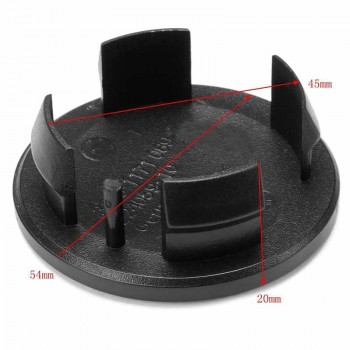 JXLCLYL 4pcs Black 54mm Plastic Car Wheel Center Hub Cap For BMW Mini Cooper