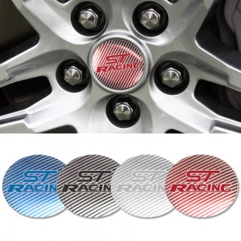 4pcs 56.5mm Car Badge Emblem Sticker Car Wheel Center Cover Cap Hub Rim for Ford focus ST racing Car accessories Automobiles