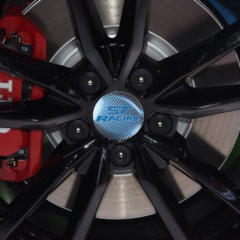 4pcs 56.5mm Car Badge Emblem Sticker Car Wheel Center Cover Cap Hub Rim for Ford focus ST racing Car accessories Automobiles