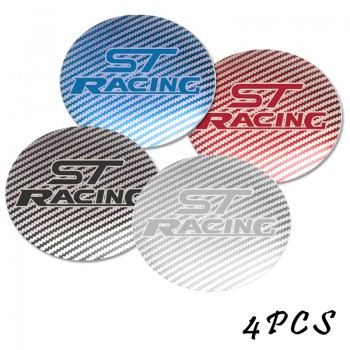 4pcs 56.5mm Car Badge Emblem Sticker Car Wheel Center Cover Cap Hub Rim for Ford focus ST racing Car accessories Automobiles