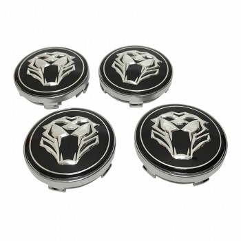 4x 60mm Tiger Car Wheel Center Hub Cap Sticker For VW Golf Passat Polo Ford Focus Ranger Fiesta Nissan Qashqai J11 Juke Tiida