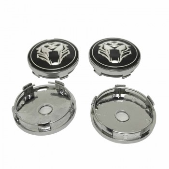 4x 60mm Tiger Car Wheel Center Hub Cap Sticker For VW Golf Passat Polo Ford Focus Ranger Fiesta Nissan Qashqai J11 Juke Tiida