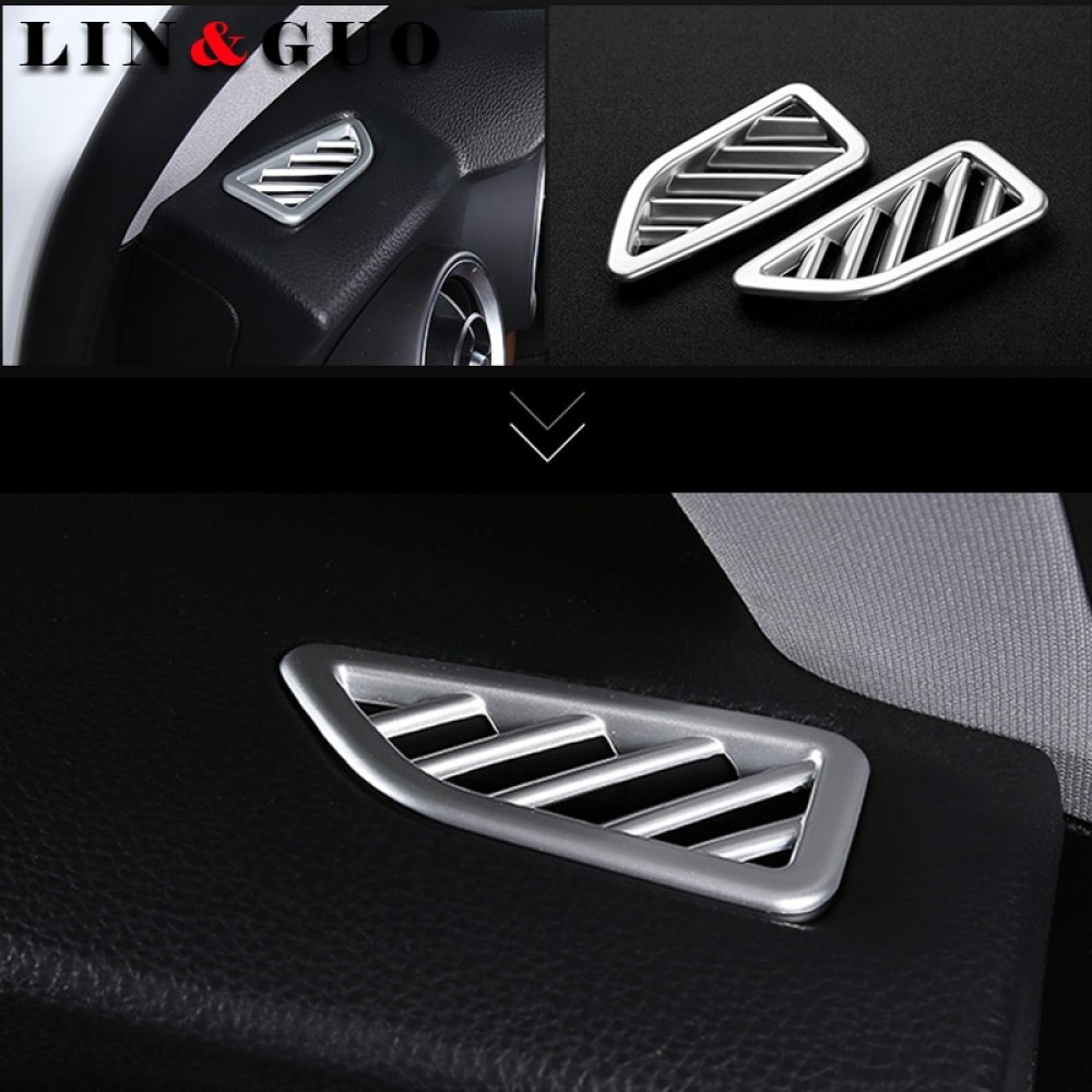 2pcs Car styling Dashboard Air Conditioning Vent Outlet Frame Cover Trim hub caps For Alfa Romeo Stelvio 2017 Car Accessories