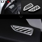 2pcs Car styling Dashboard Air Conditioning Vent Outlet Frame Cover Trim hub caps For Alfa Romeo Stelvio 2017 Car Accessories