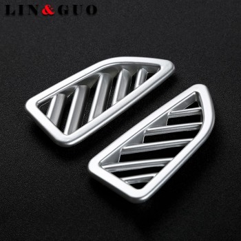 2pcs Car styling Dashboard Air Conditioning Vent Outlet Frame Cover Trim hub caps For Alfa Romeo Stelvio 2017 Car Accessories