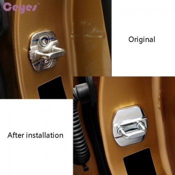 Ceyes Door Lock Cover Car Styling Case For Nissan Nismo Tiida Teana Skyline Juke X-Trail Almera Qashqai Accessories Car-Styling
