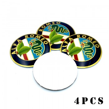 4Pcs Wheel Center Hub Cap Stickers 5.65cm emblems For alfa romeo 159 147 156 giulietta 147 159 mito Giulia Stelvio Car Styling