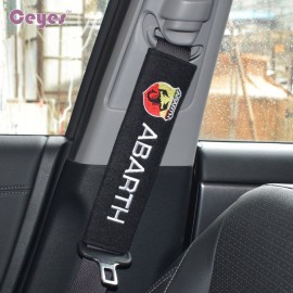 Seat Belt Cover Pure Cotton Car Styling Case For Fiat 500 Abarth Punto 124 125 500 695 OT2000 Accessories Car-Styling 2pcs/lot