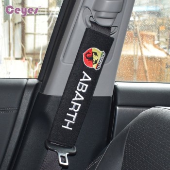 Seat Belt Cover Pure Cotton Car Styling Case For Fiat 500 Abarth Punto 124 125 500 695 OT2000 Accessories Car-Styling 2pcs/lot