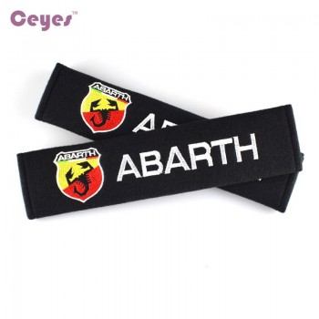 Seat Belt Cover Pure Cotton Car Styling Case For Fiat 500 Abarth Punto 124 125 500 695 OT2000 Accessories Car-Styling 2pcs/lot